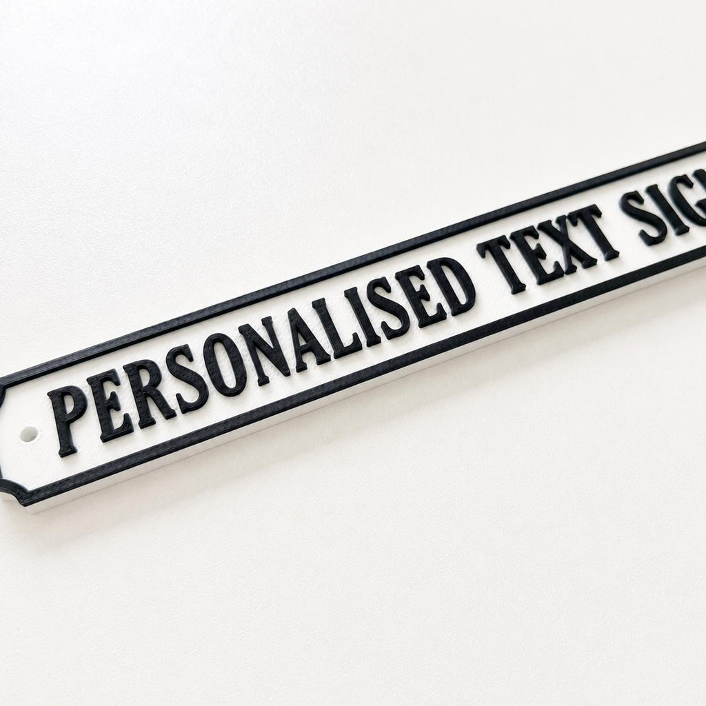 Personalised Text Sign – Custom Street Road New Home House Decoration Plate