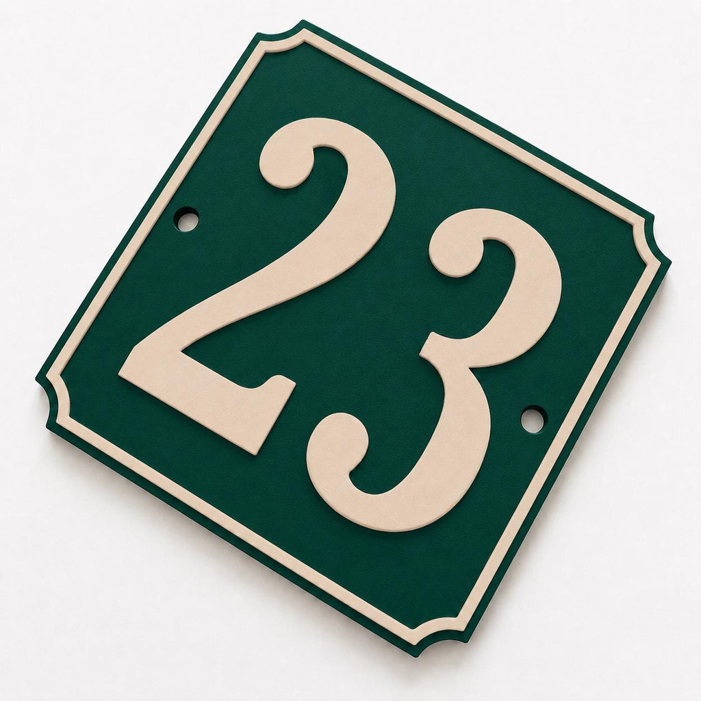Personalised House Number Sign – Custom Home Front Door Gate Plate Plaque
