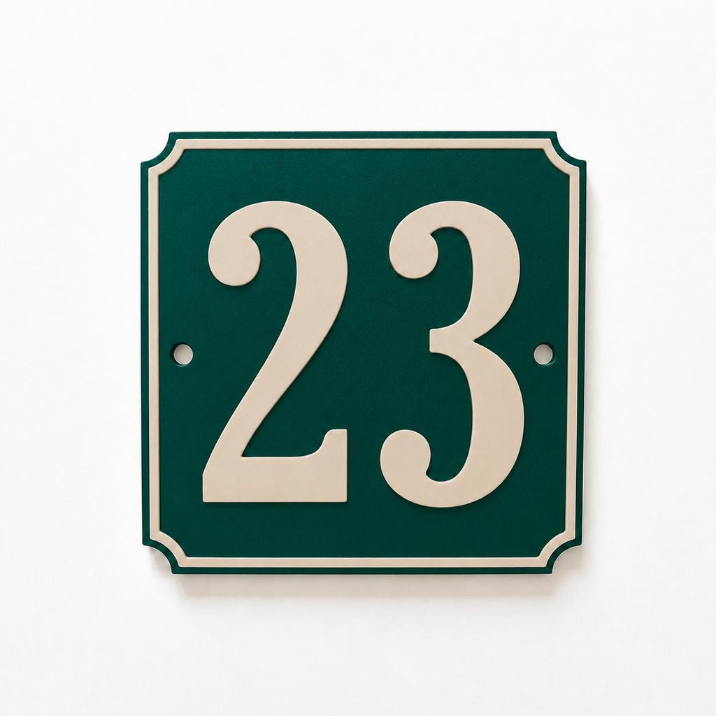 Personalised House Number Sign – Custom Home Front Door Gate Plate Plaque