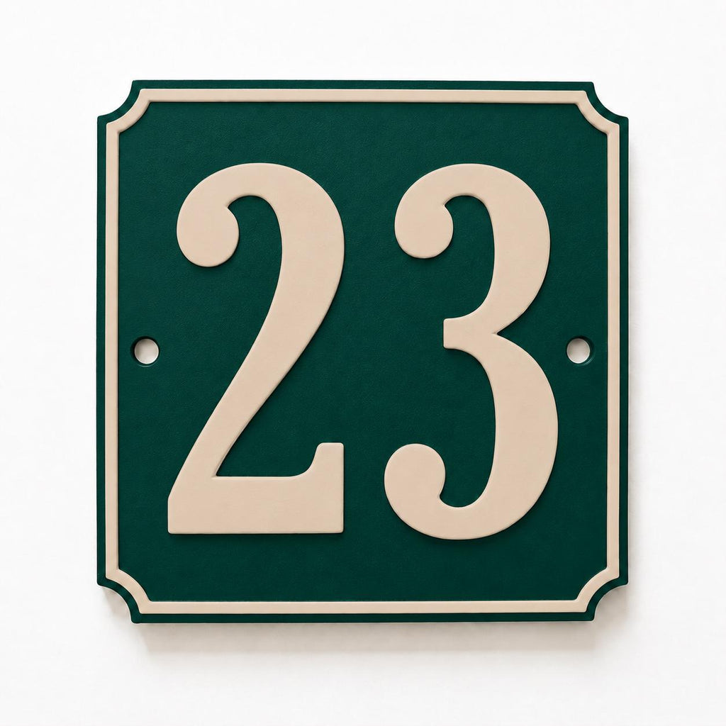 Personalised House Number Sign – Custom Home Front Door Gate Plate Plaque