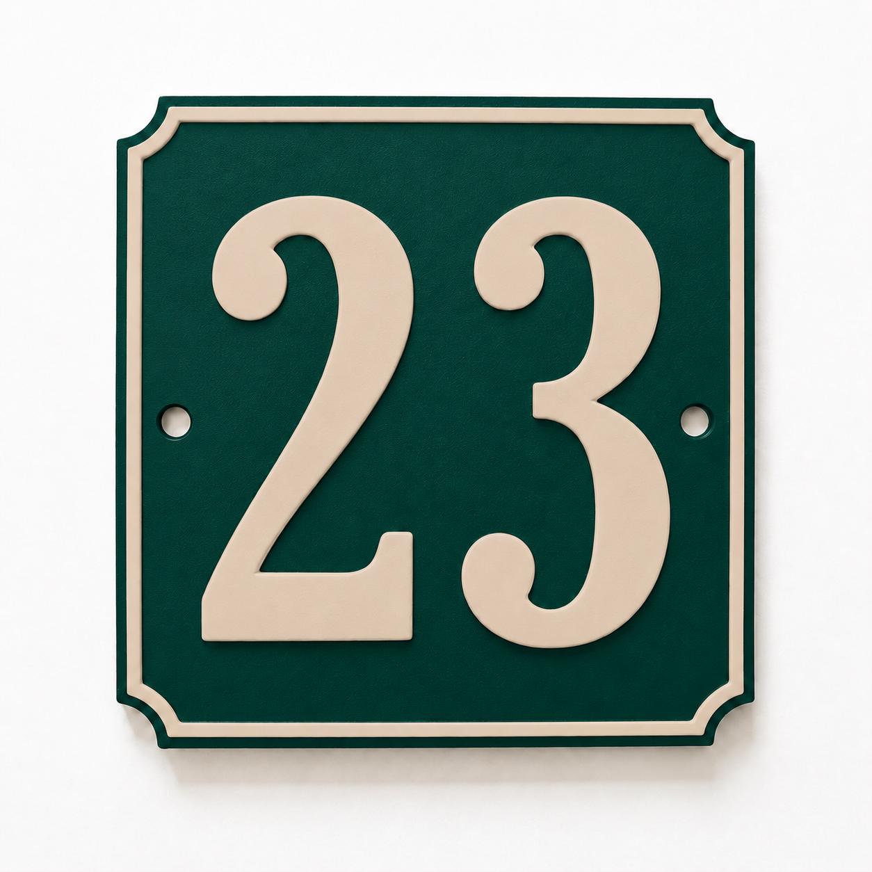 Personalised House Number Sign – Custom Home Front Door Gate Plate Plaque