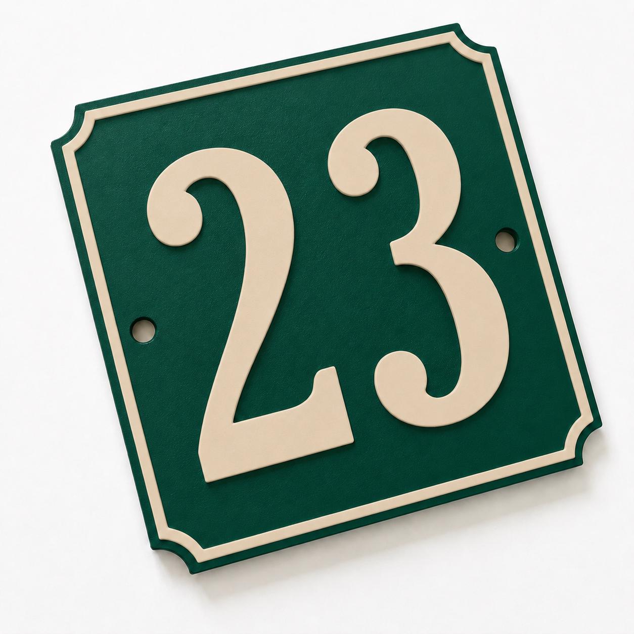 Personalised House Number Sign – Custom Home Front Door Gate Plate Plaque