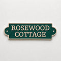 Personalised Text Sign Custom House Name Plaque Garden Wall Plate Memorial Bench