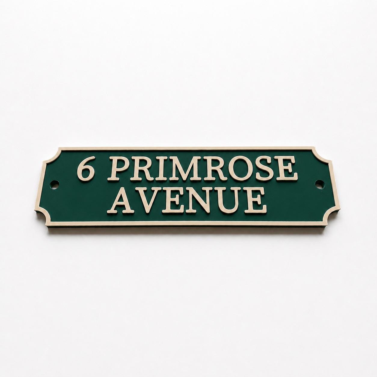 Personalised Text Sign Custom House Name Plaque Garden Wall Plate Memorial Bench