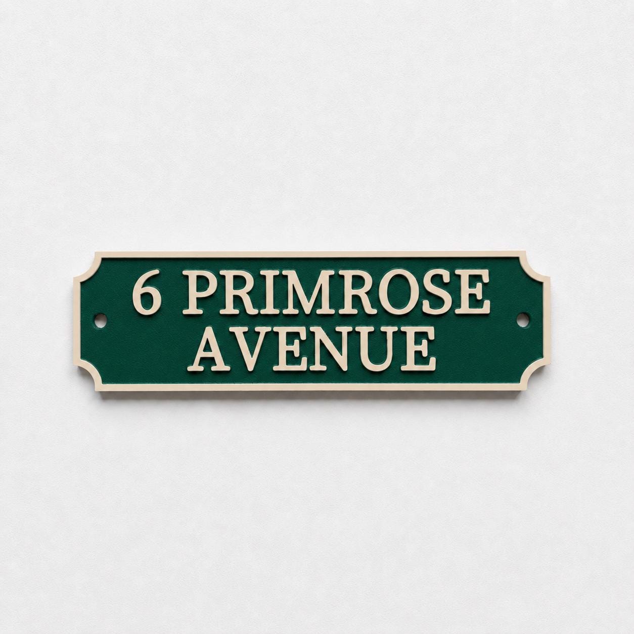 Personalised Text Sign Custom House Name Plaque Garden Wall Plate Memorial Bench