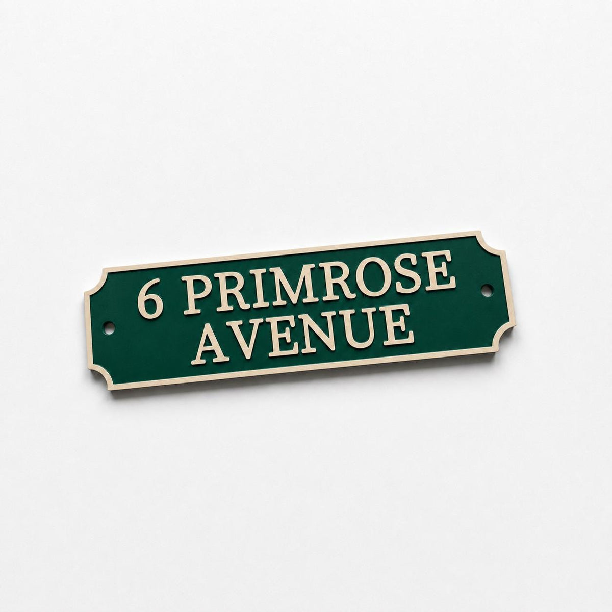 Personalised Text Sign Custom House Name Plaque Garden Wall Plate Memorial Bench