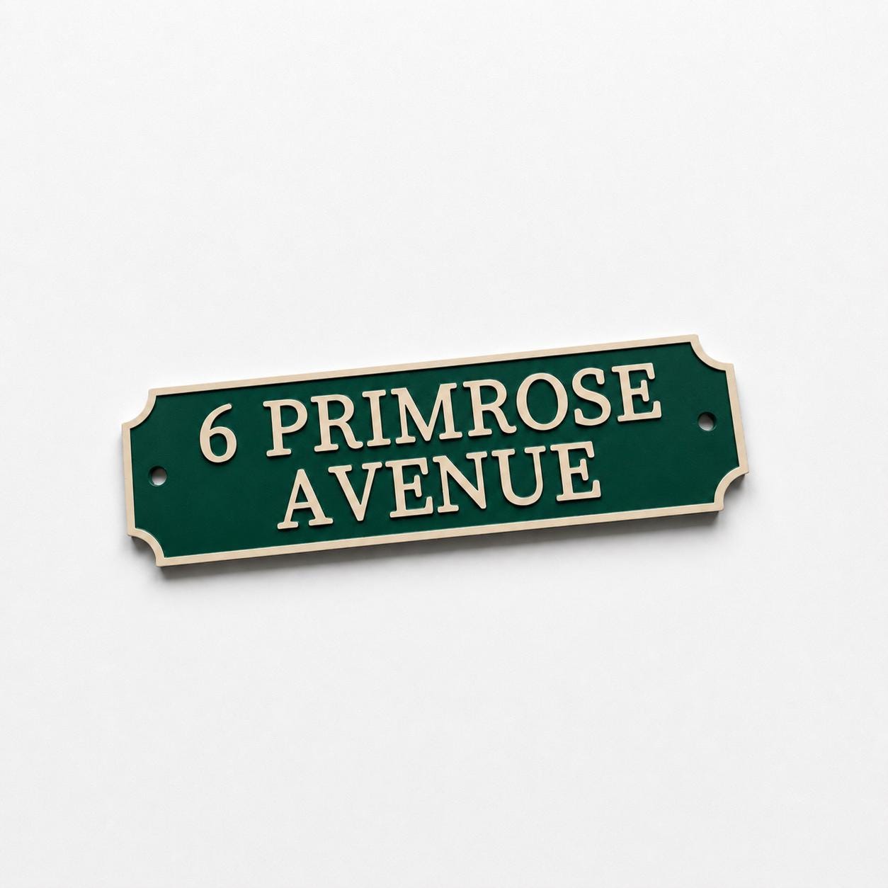 Personalised Text Sign Custom House Name Plaque Garden Wall Plate Memorial Bench