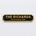 Personalised Text Sign – Custom Family Wedding Street Road House Decoration Plate