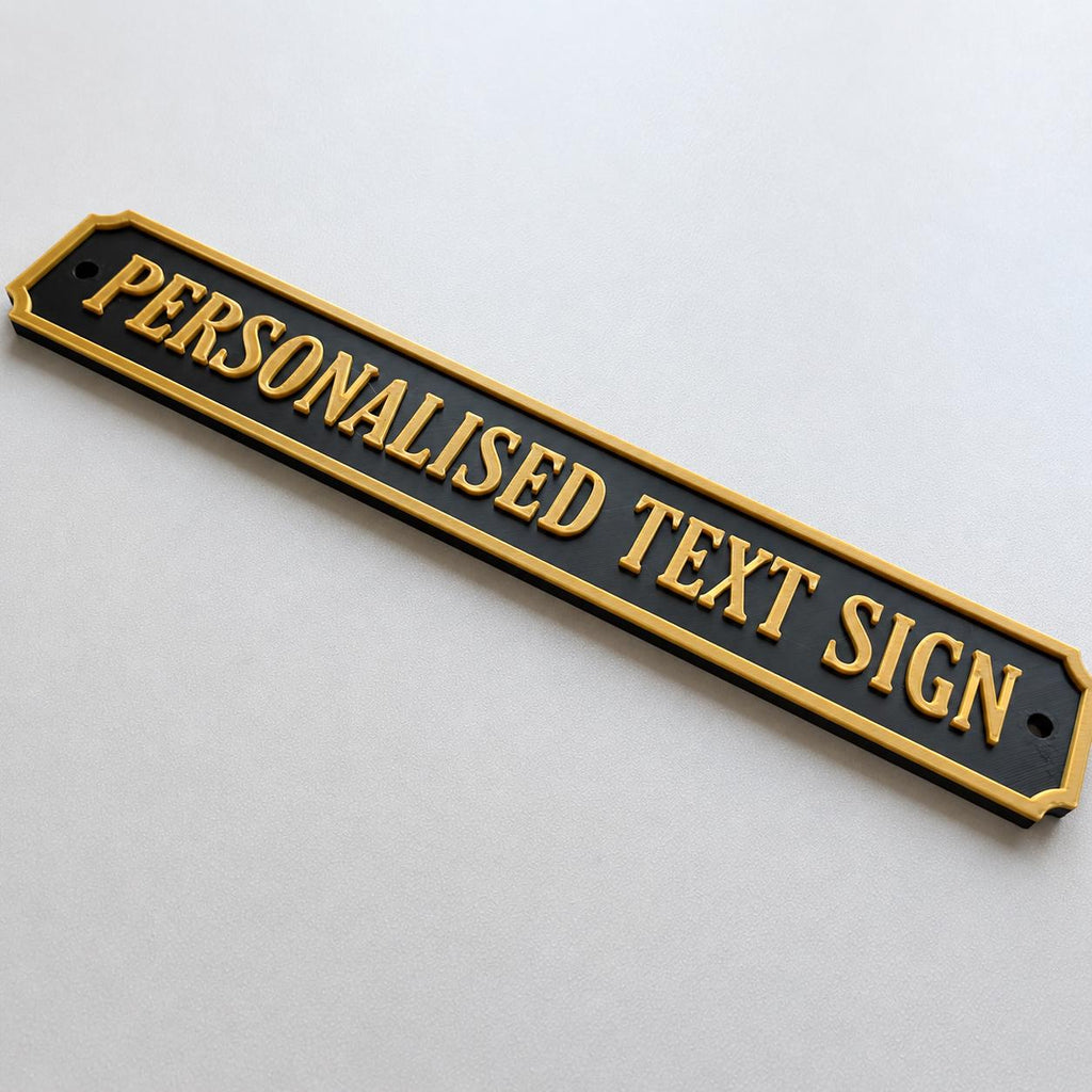 Personalised Text Sign – Custom Street Road New Home House Decoration Plate