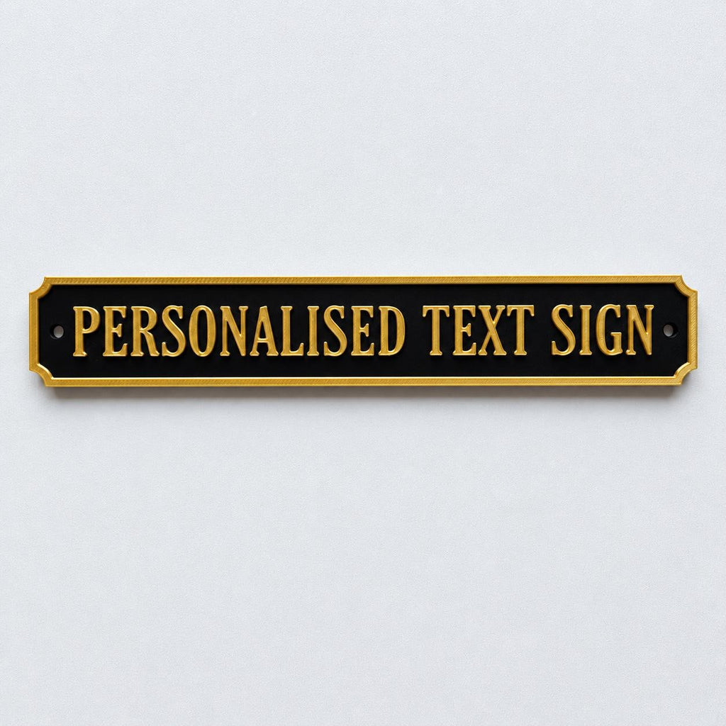 Personalised Text Sign – Custom Street Road New Home House Decoration Plate