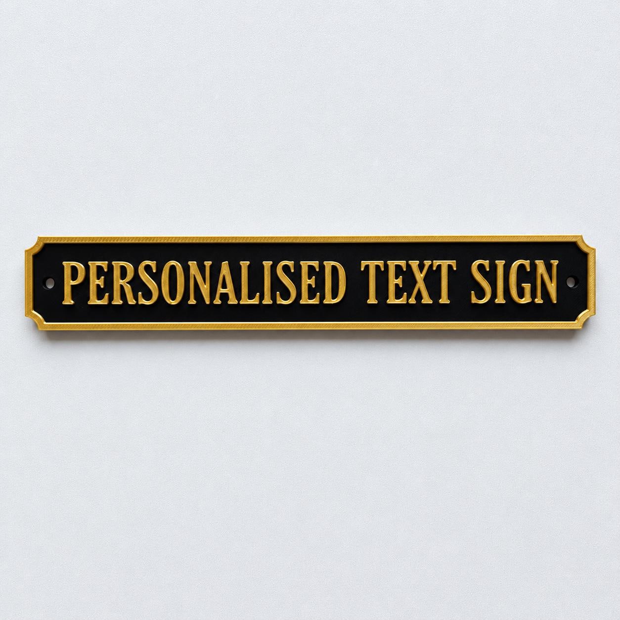 Personalised Text Sign – Custom Street Road New Home House Decoration Plate