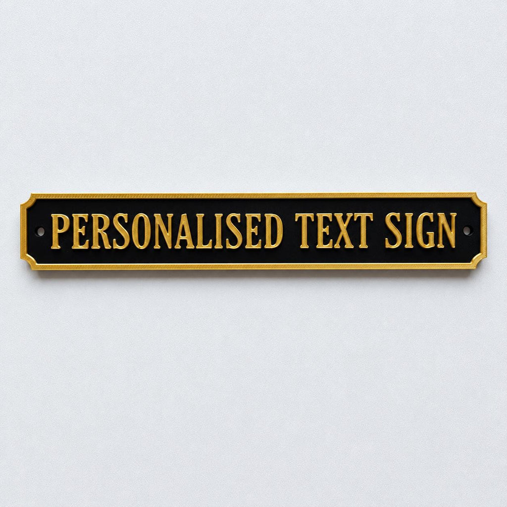 Personalised Text Sign – Custom Street Road New Home House Decoration Plate