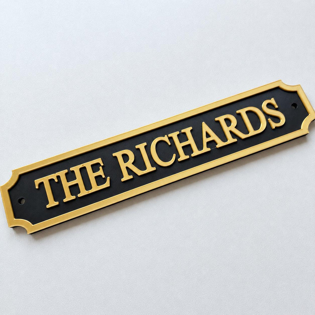 Personalised Text Sign – Custom Street Road New Home House Decoration Plate