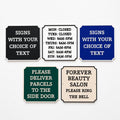 Personalised Text Sign – Custom House Business Name Window Warning Plate Plaque