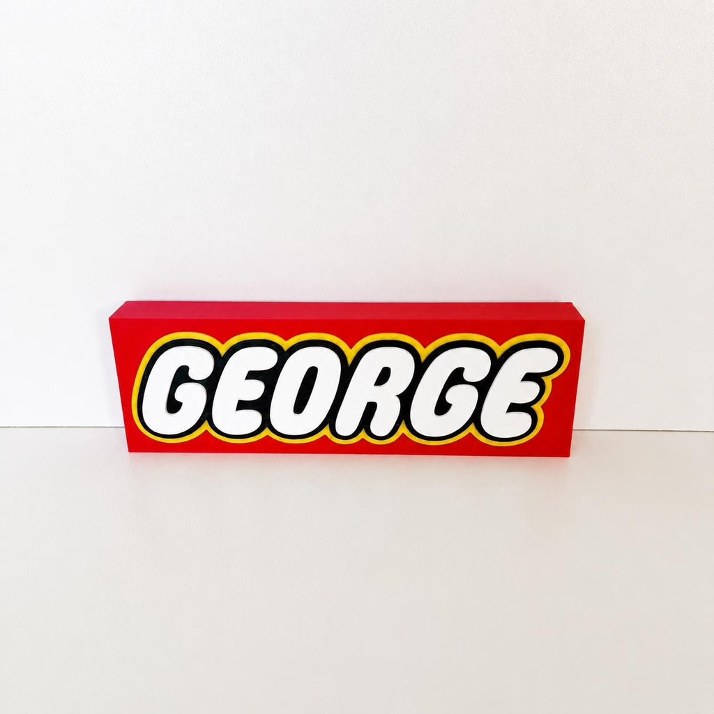 Personalised 3D Name Freestanding Sign – Custom Girls Boys Bedroom Decoration