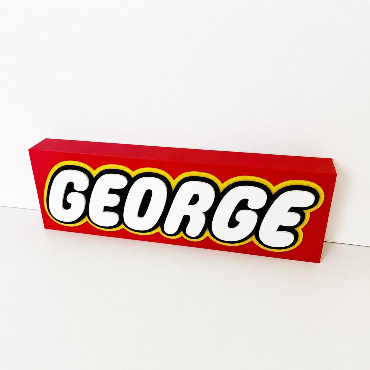 Personalised 3D Name Freestanding Sign – Custom Girls Boys Bedroom Decoration