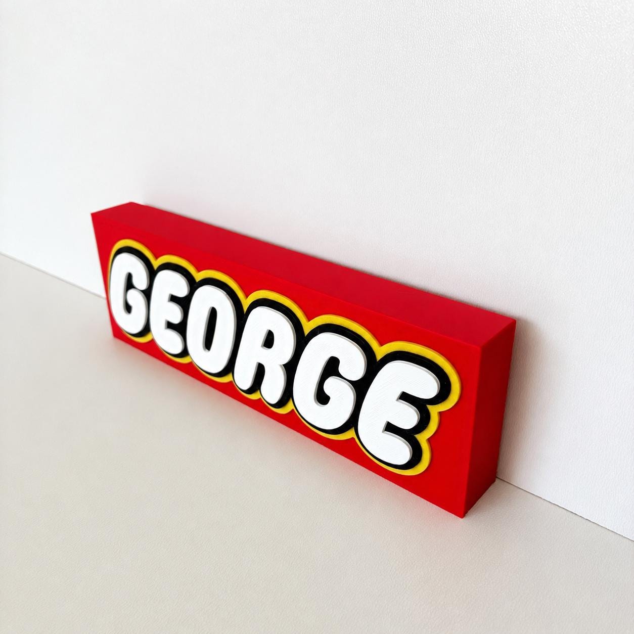 Personalised 3D Name Freestanding Sign – Custom Girls Boys Bedroom Decoration