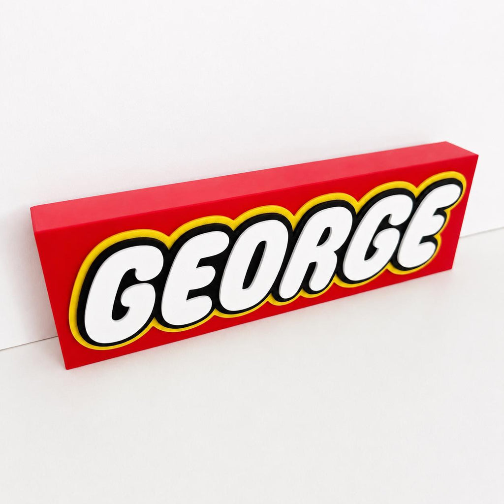 Personalised 3D Name Freestanding Sign – Custom Girls Boys Bedroom Decoration