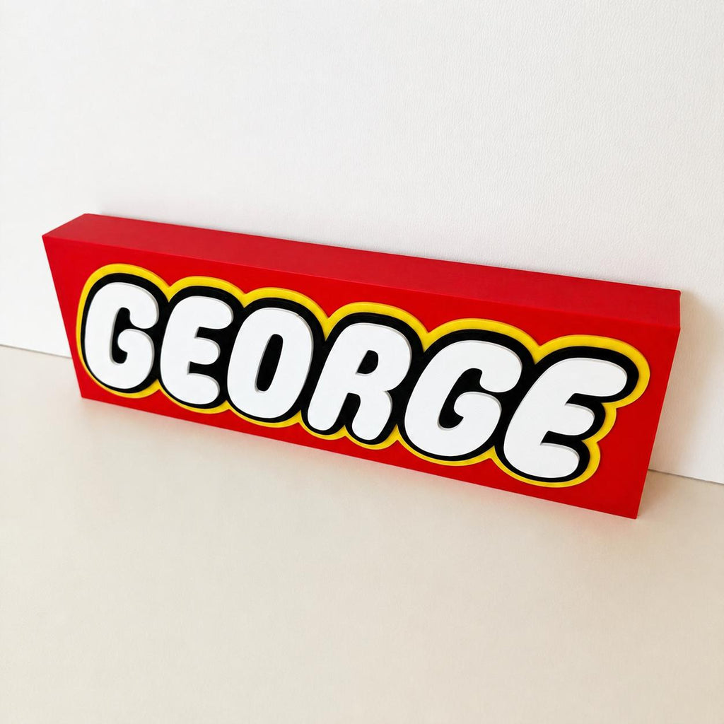 Personalised 3D Name Freestanding Sign – Custom Girls Boys Bedroom Decoration