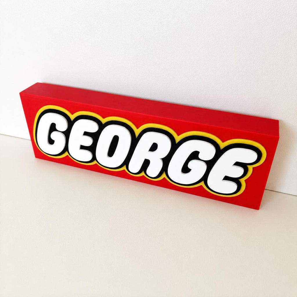Personalised 3D Name Freestanding Sign – Custom Girls Boys Bedroom Decoration