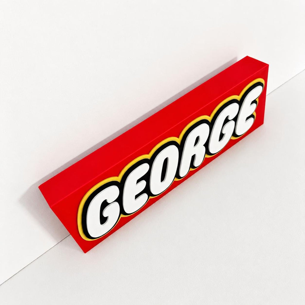 Personalised 3D Name Freestanding Sign – Custom Girls Boys Bedroom Decoration
