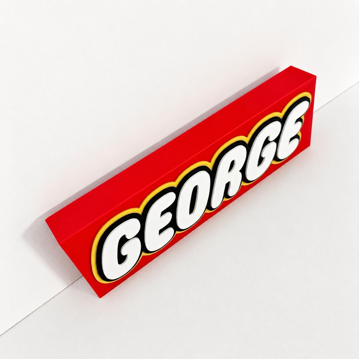 Personalised 3D Name Freestanding Sign – Custom Girls Boys Bedroom Decoration