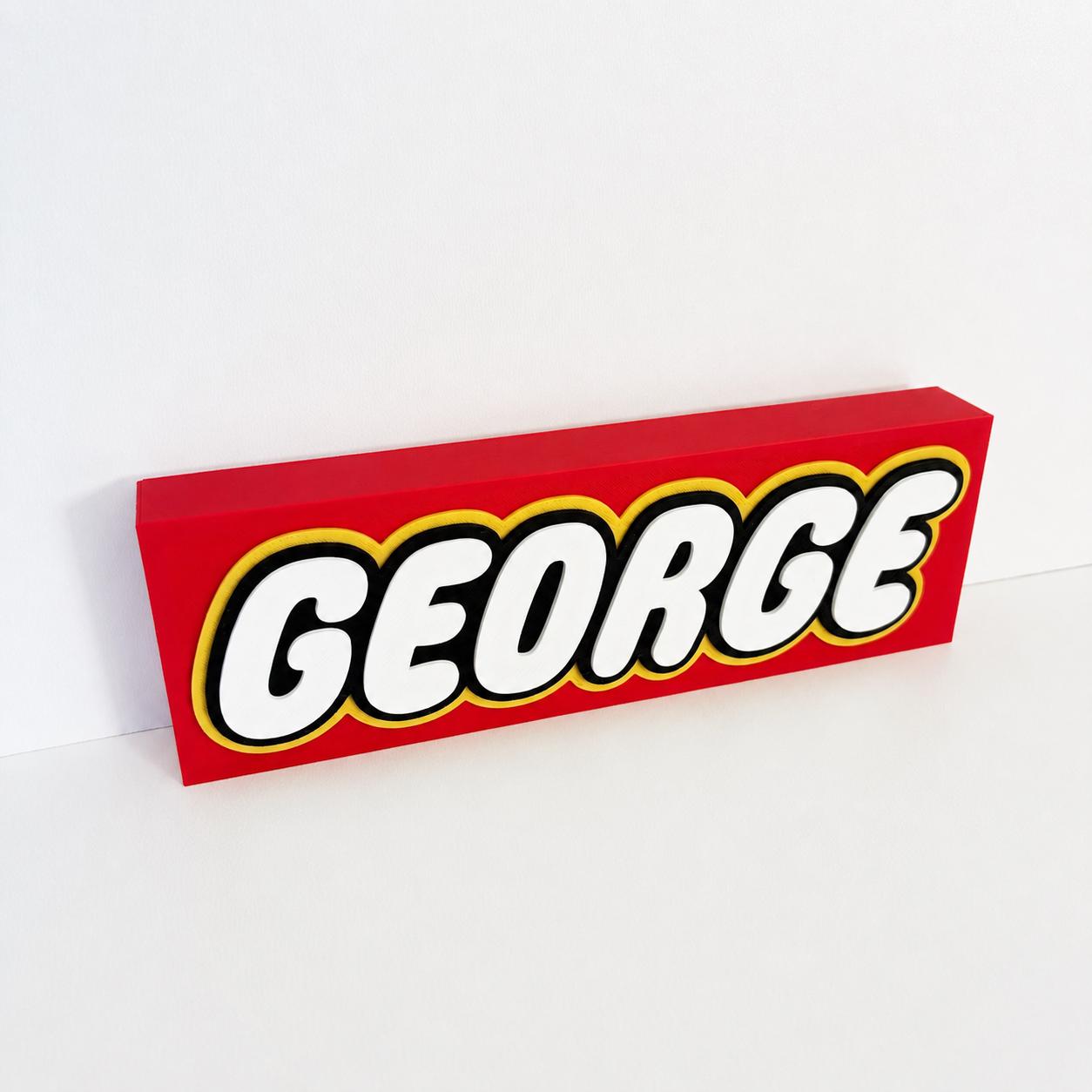 Personalised 3D Name Freestanding Sign – Custom Girls Boys Bedroom Decoration