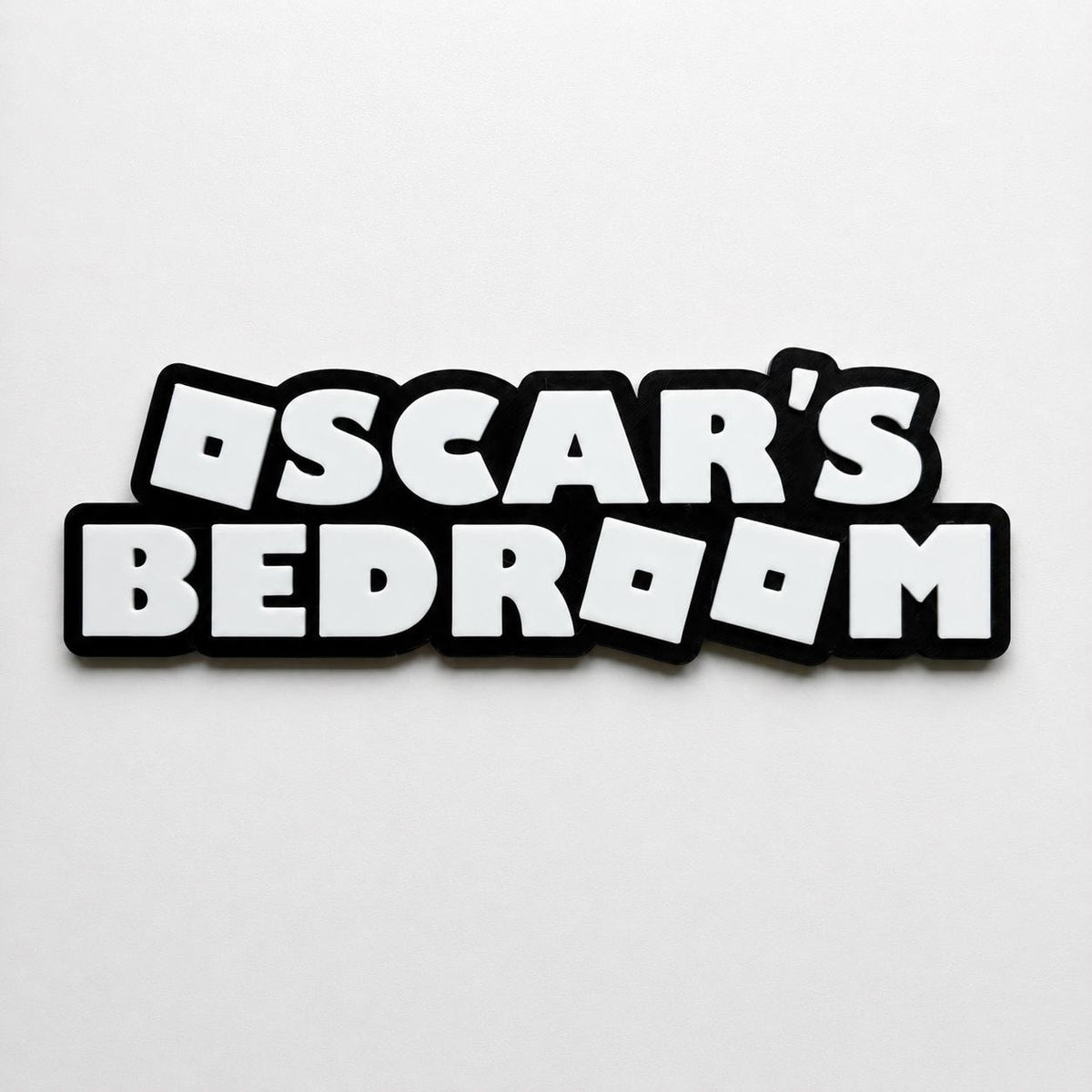 Personalised Kids Name Door Sign – Girls Boys Bedroom Gaming Decoration Plate