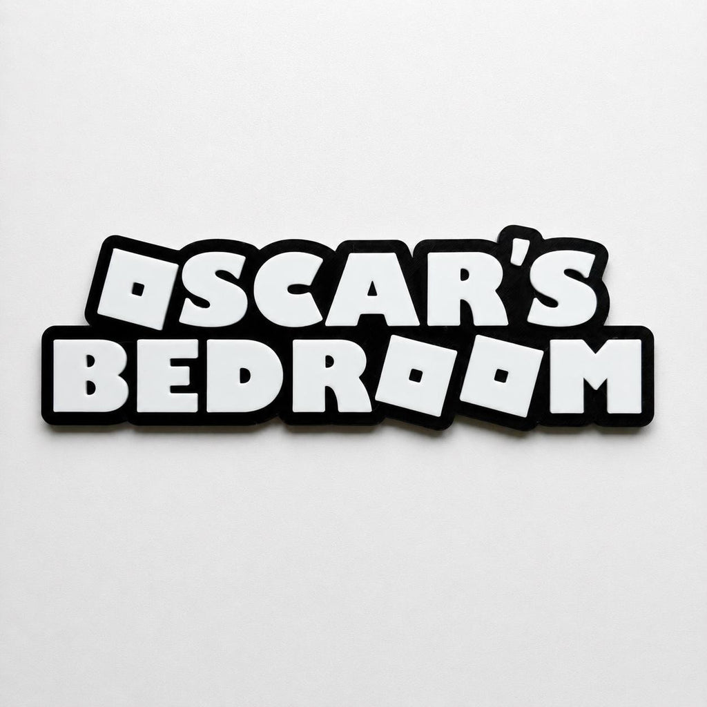 Personalised Kids Name Door Sign – Girls Boys Bedroom Gaming Decoration Plate