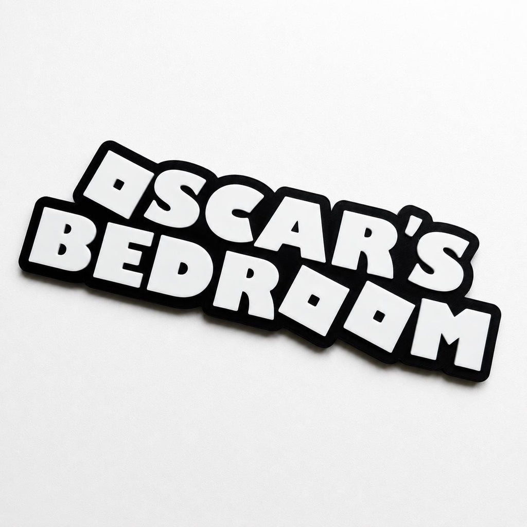 Personalised Kids Name Door Sign – Girls Boys Bedroom Gaming Decoration Plate
