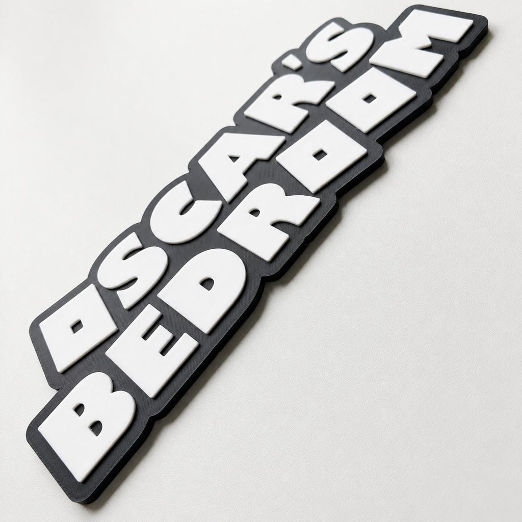 Personalised Kids Name Door Sign – Girls Boys Bedroom Gaming Decoration Plate