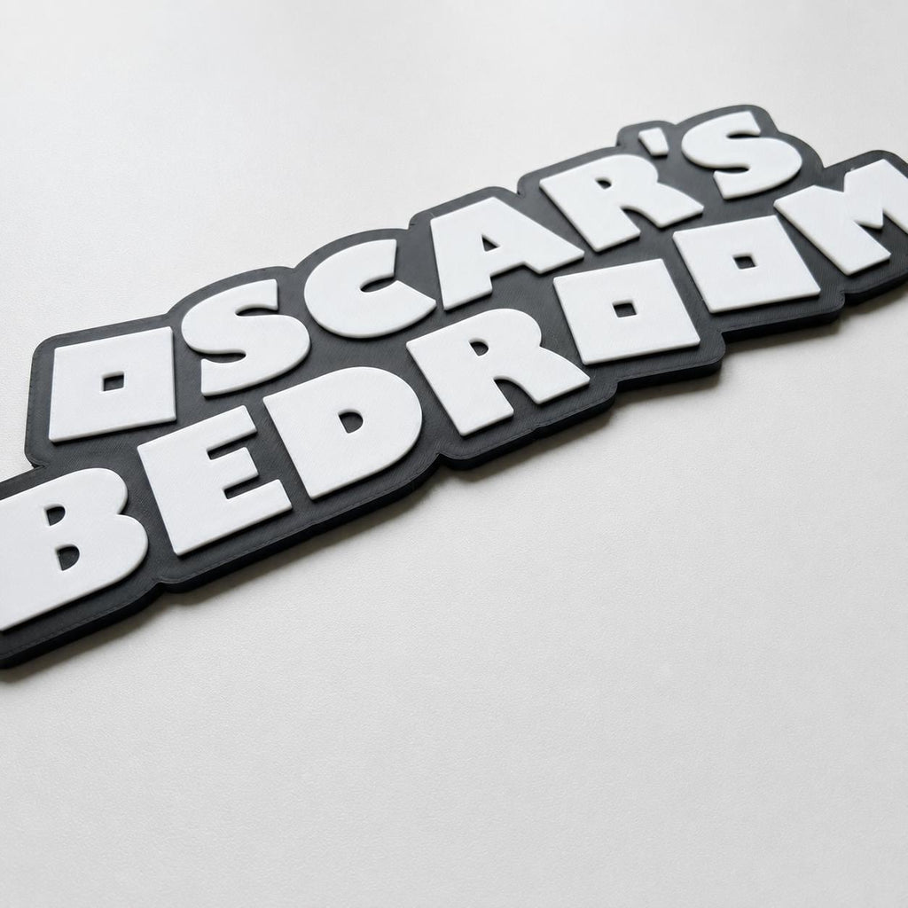 Personalised Kids Name Door Sign – Girls Boys Bedroom Gaming Decoration Plate