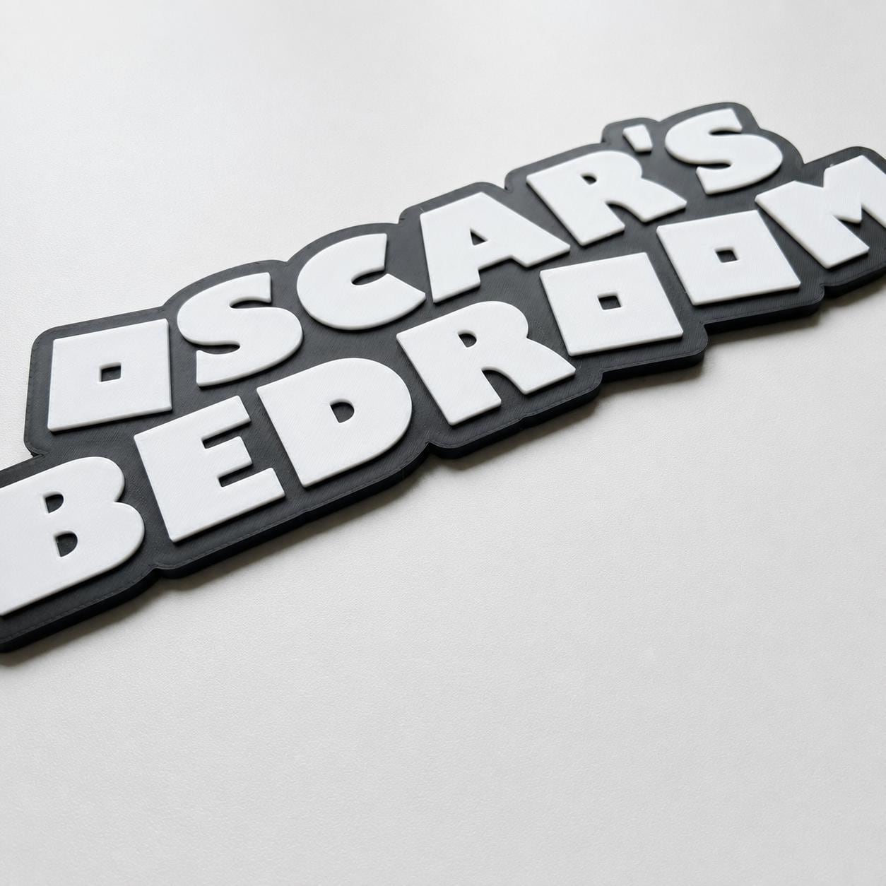 Personalised Kids Name Door Sign – Girls Boys Bedroom Gaming Decoration Plate
