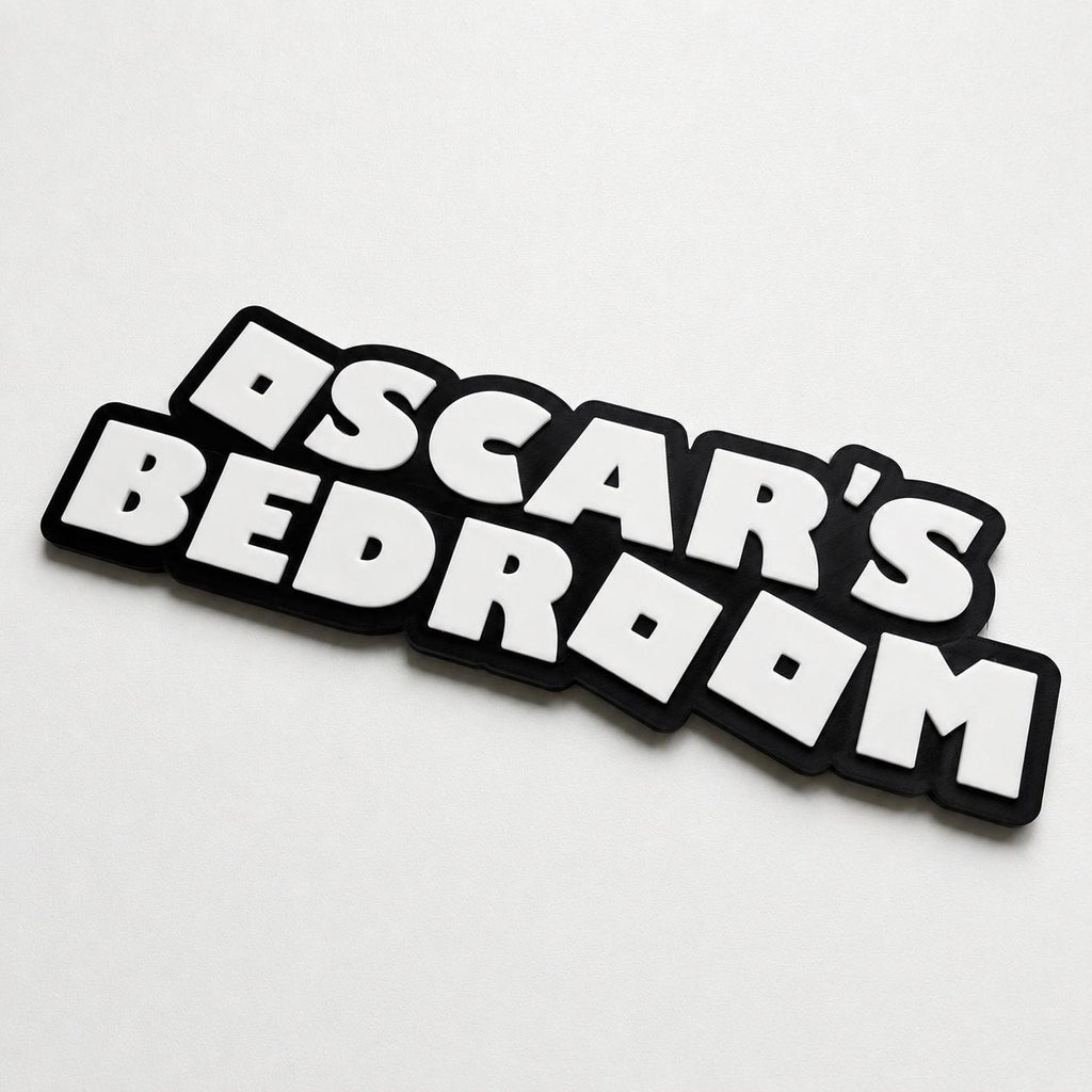 Personalised Kids Name Door Sign – Girls Boys Bedroom Gaming Decoration Plate