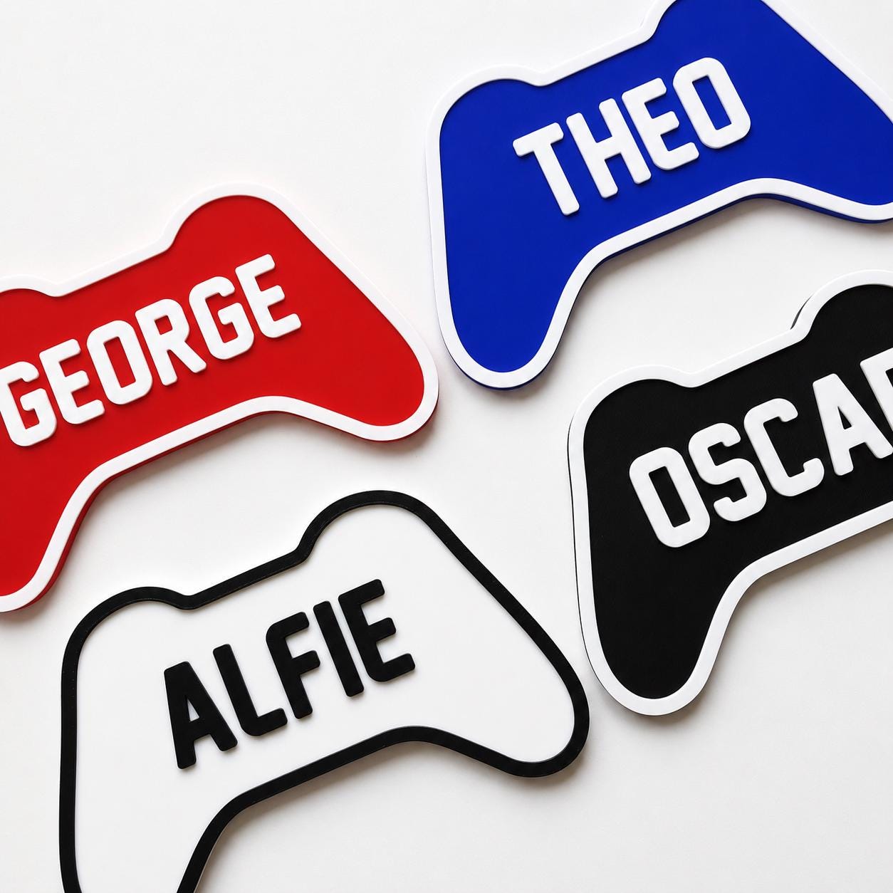 Personalised Kids Name Door Sign Custom Games Console Controller Boys Bedroom