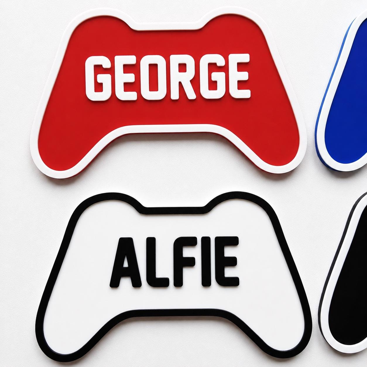 Personalised Kids Name Door Sign Custom Games Console Controller Boys Bedroom