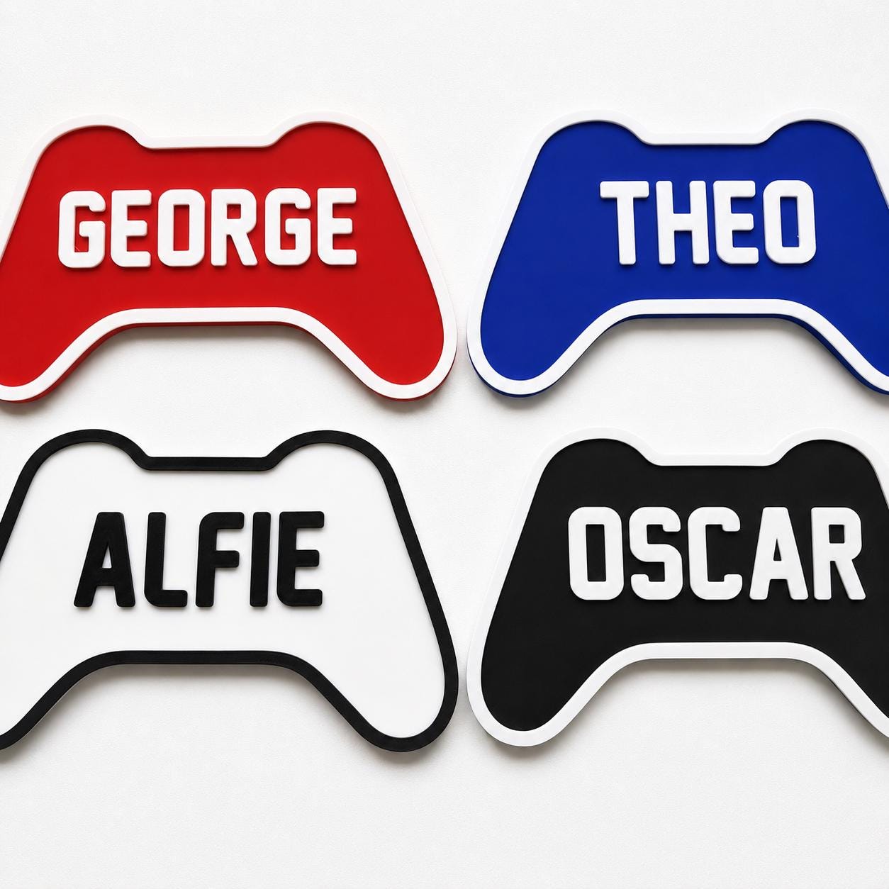 Personalised Kids Name Door Sign Custom Games Console Controller Boys Bedroom