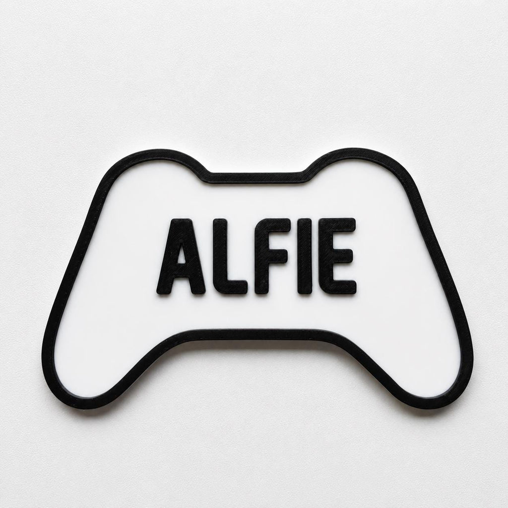 Personalised Kids Name Door Sign Custom Games Console Controller Boys Bedroom