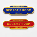 Personalised Name British Railways Train Door Sign Boys Bedroom Decoration Plate