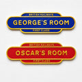Personalised Name British Railways Train Door Sign Boys Bedroom Decoration Plate