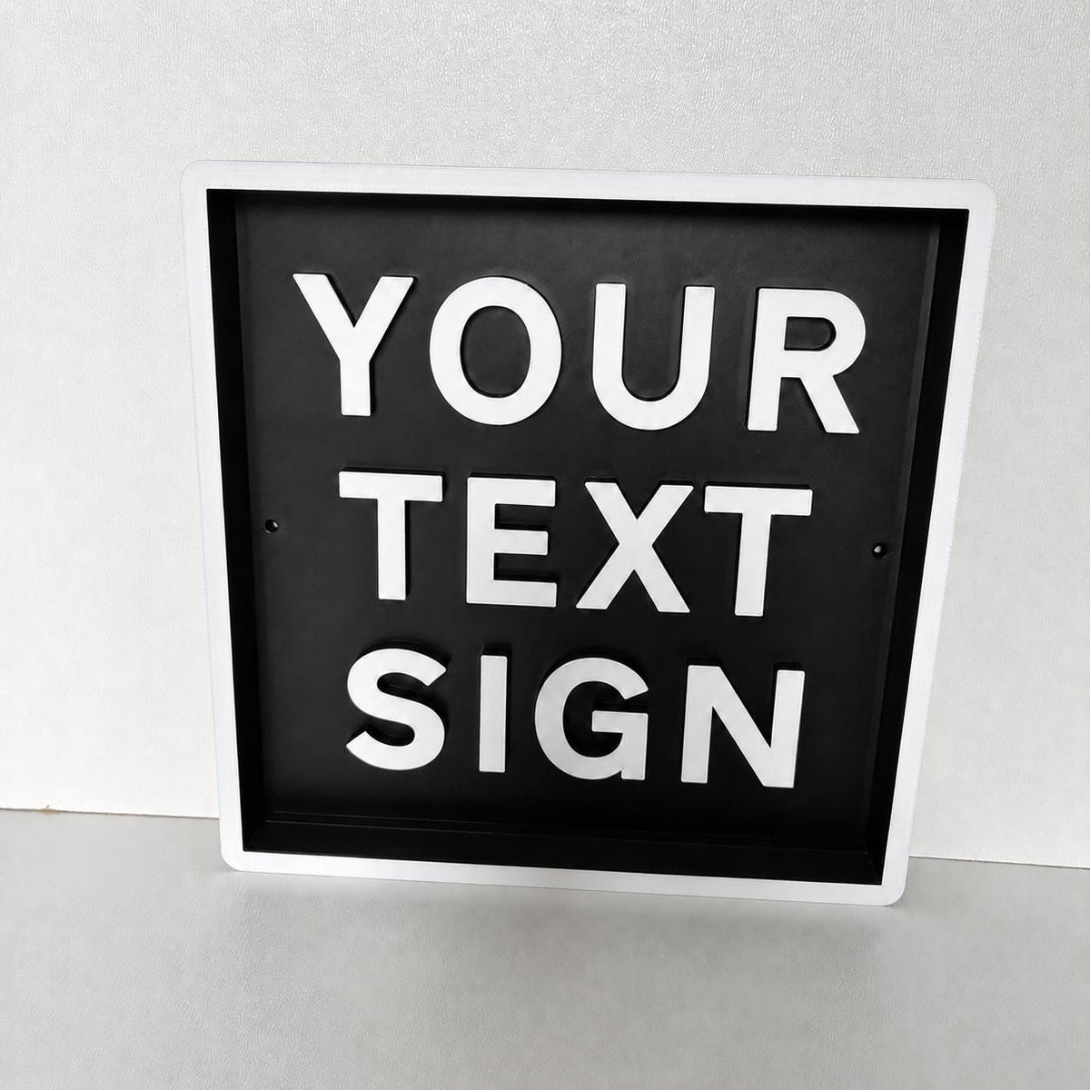 Personalised Text Box Sign – Custom Freestanding/Wall Mounted House Decoration