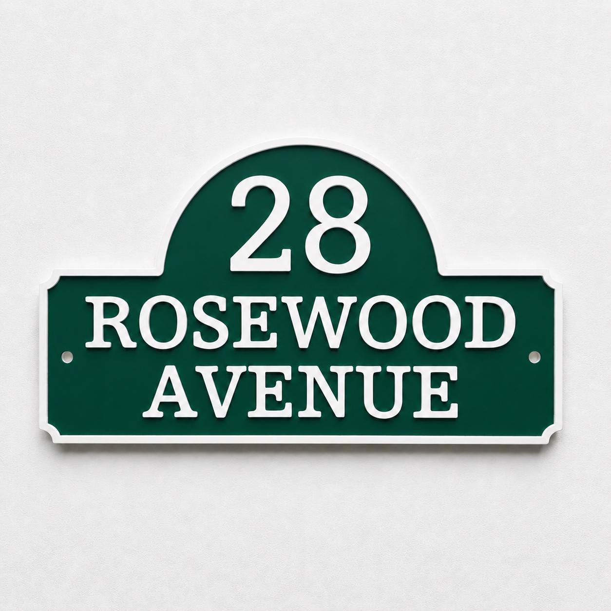Personalised House Number Sign Custom Street Name Text Plaque Garden Wall Plate