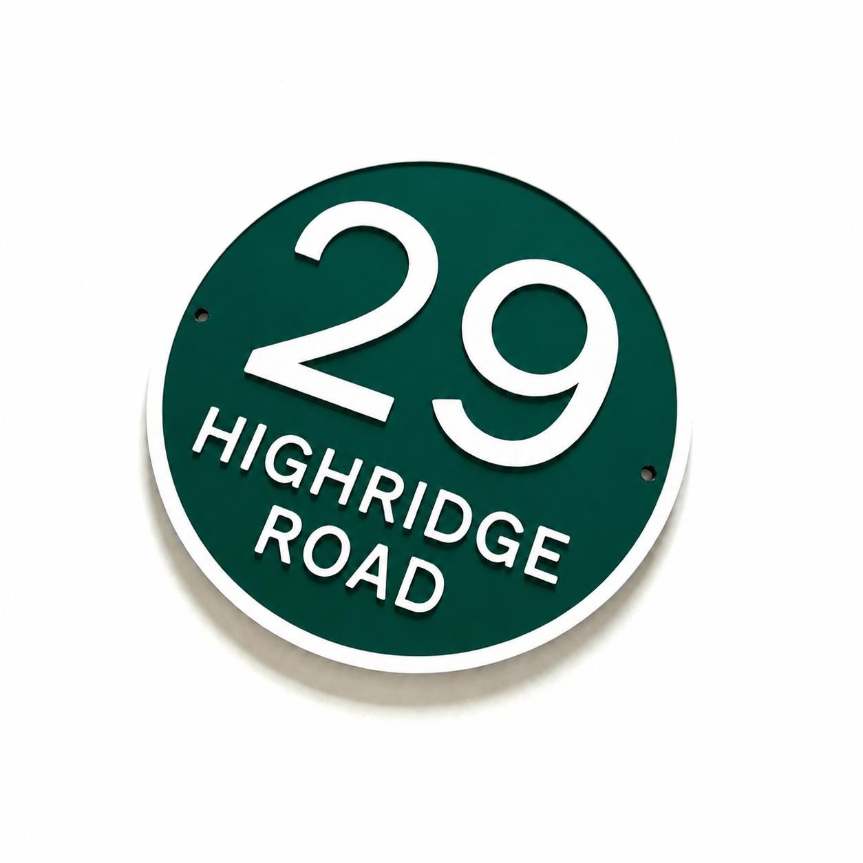 Personalised House Number Sign Custom Street Name Text Plaque Garden Wall Plate