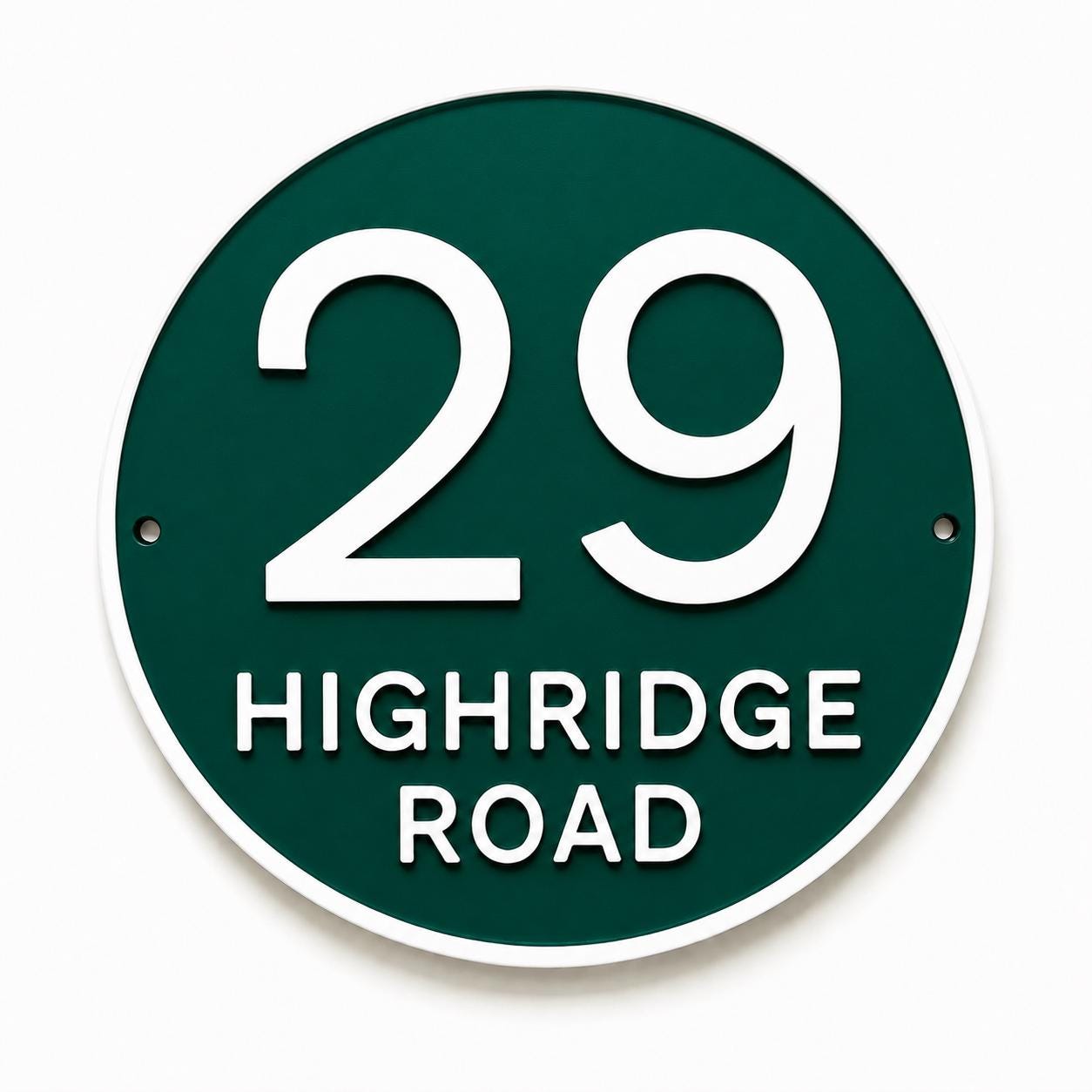 Personalised House Number Sign Custom Street Name Text Plaque Garden Wall Plate