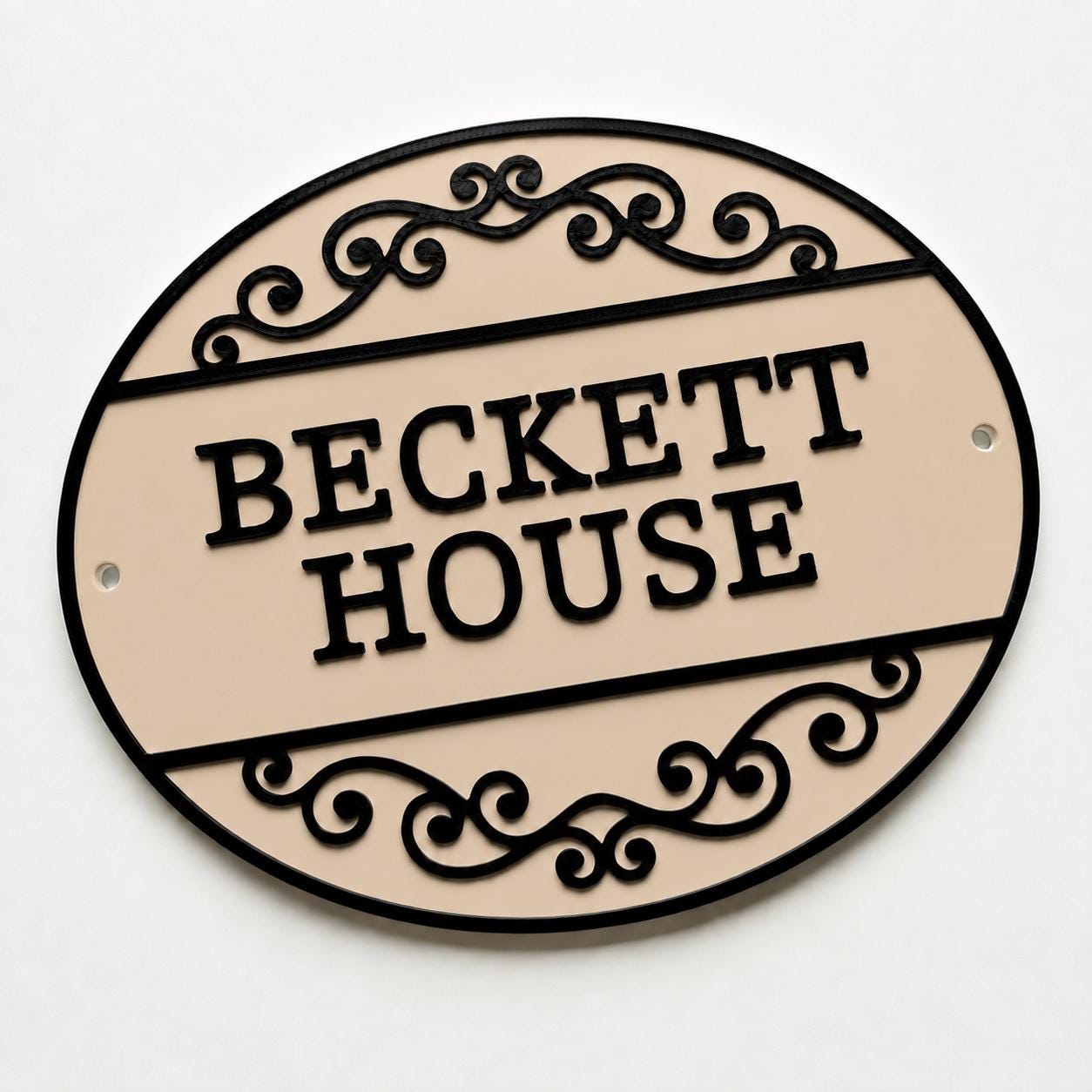 Personalised Text Sign Custom House Name Plaque Garden Wall Plate Memorial Bench
