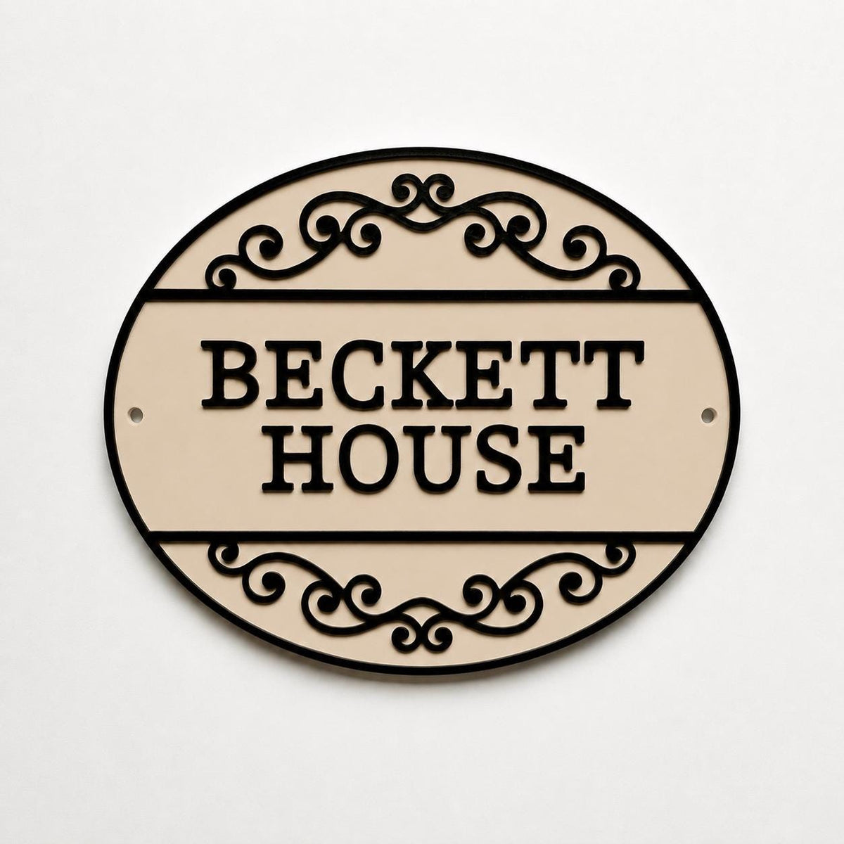 Personalised Text Sign Custom House Name Plaque Garden Wall Plate Memorial Bench