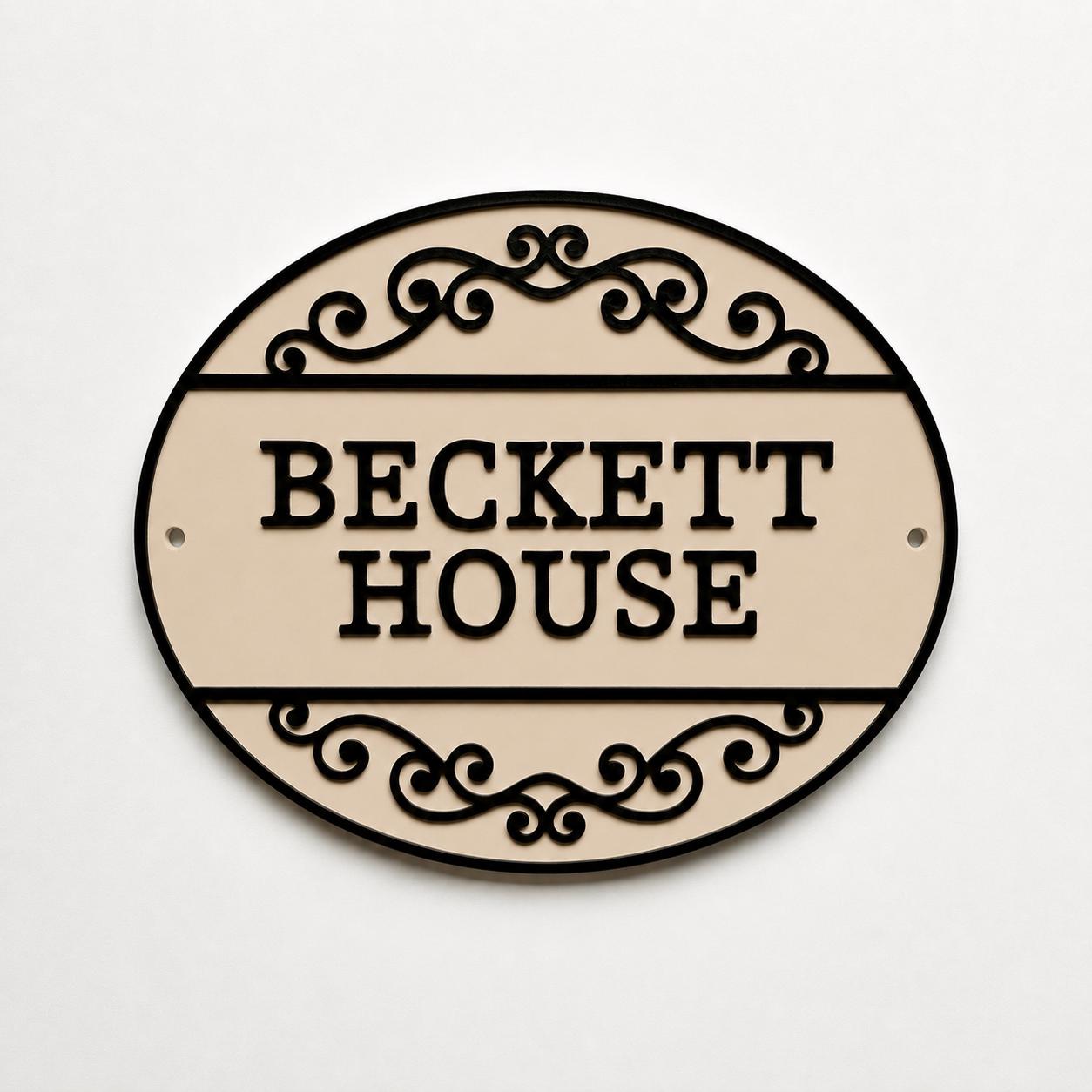 Personalised Text Sign Custom House Name Plaque Garden Wall Plate Memorial Bench