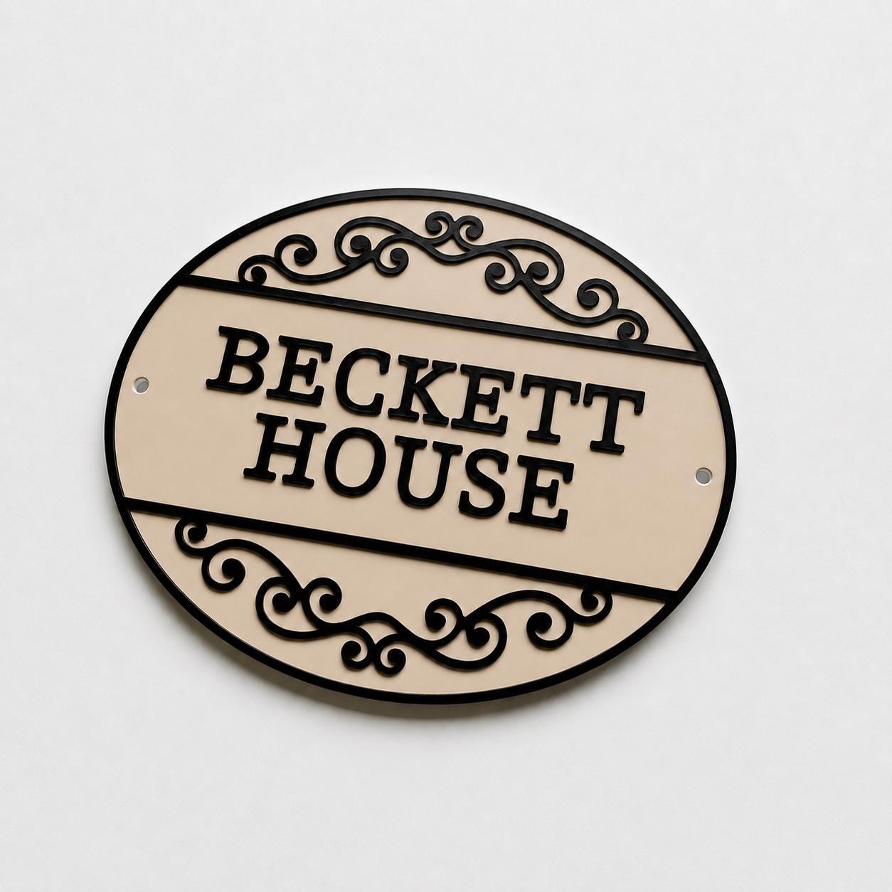 Personalised Text Sign Custom House Name Plaque Garden Wall Plate Memorial Bench