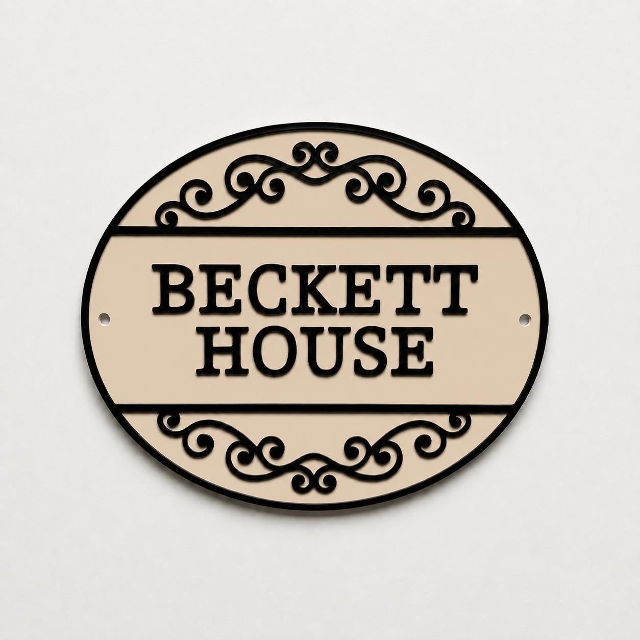 Personalised Text Sign Custom House Name Plaque Garden Wall Plate Memorial Bench