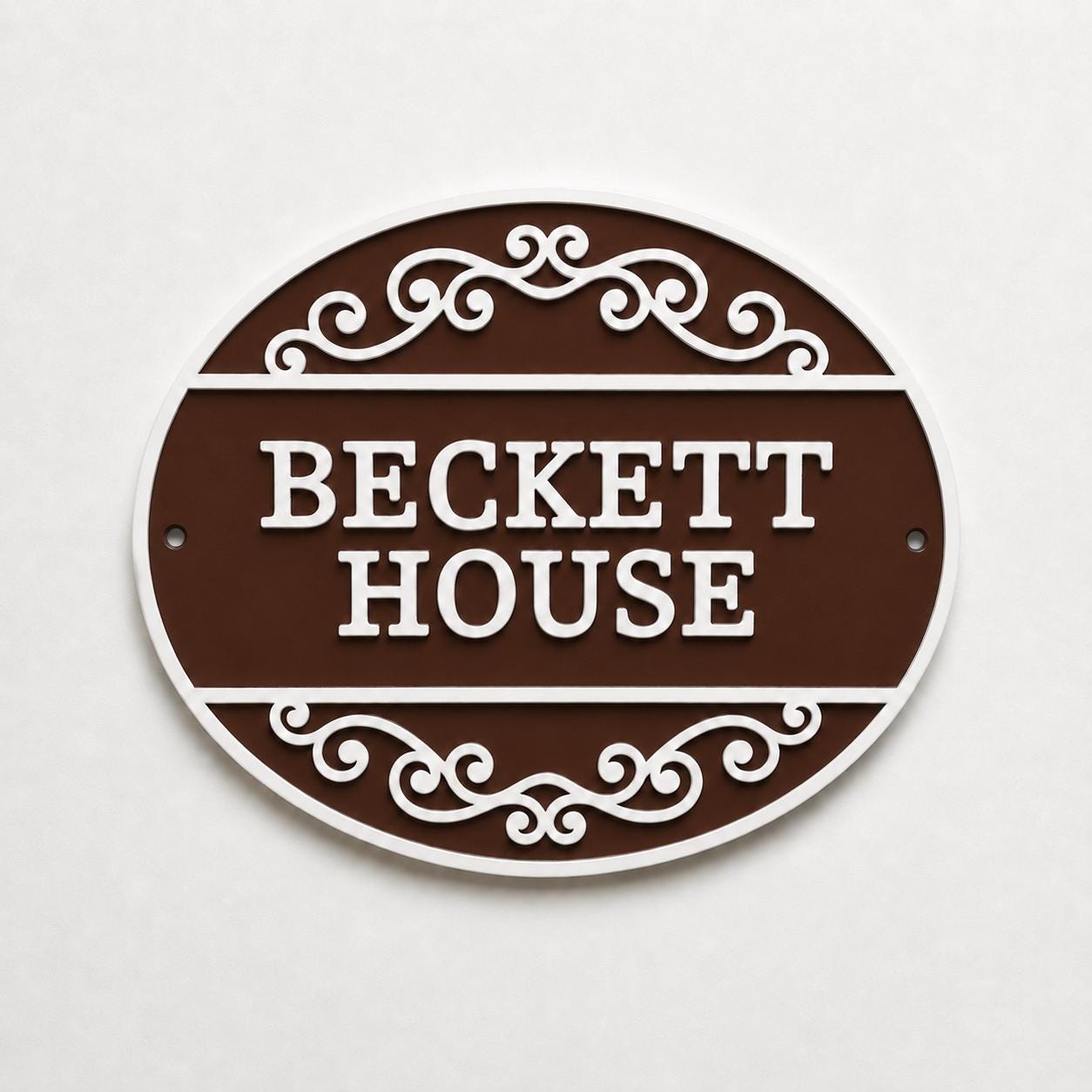 Personalised Text Sign Custom House Name Plaque Garden Wall Plate Memorial Bench